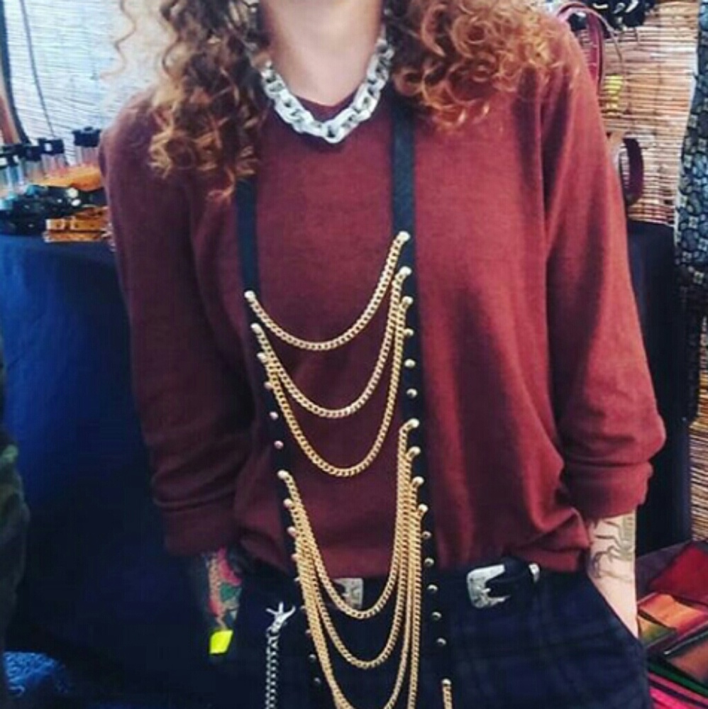 Hand-Made Leather Body Necklace